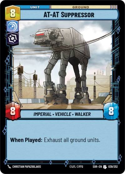 AT-AT Suppressor 039/252 Spark of Rebellion Star Wars card