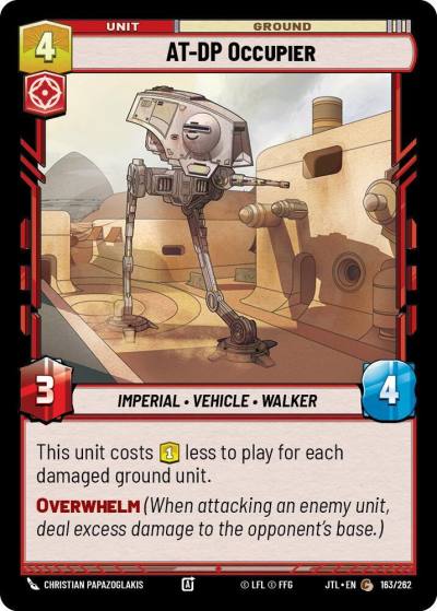 AT-DP Occupier 163/262 Jump to Lightspeed Star Wars card