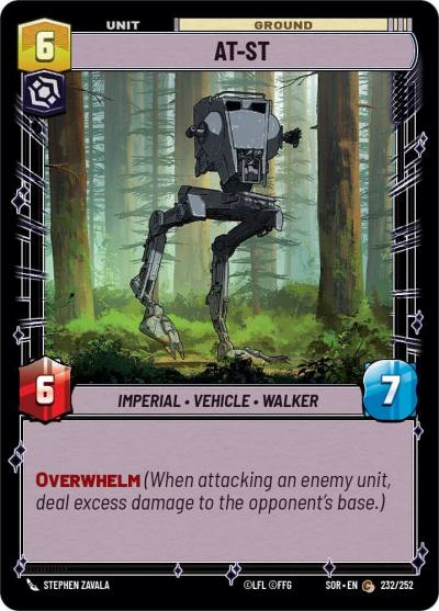 AT-ST 232/252 Spark of Rebellion Star Wars card