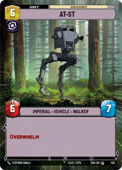 AT-ST (Hyperspace) 493 Spark of Rebellion Star Wars card