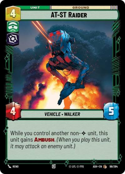 AT-ST Raider 98/264 Ashes of the Empire Star Wars card