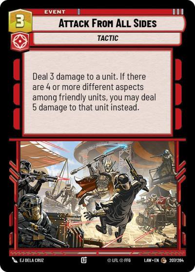 Attack From All Sides 207/264 A Lawless Time Star Wars card