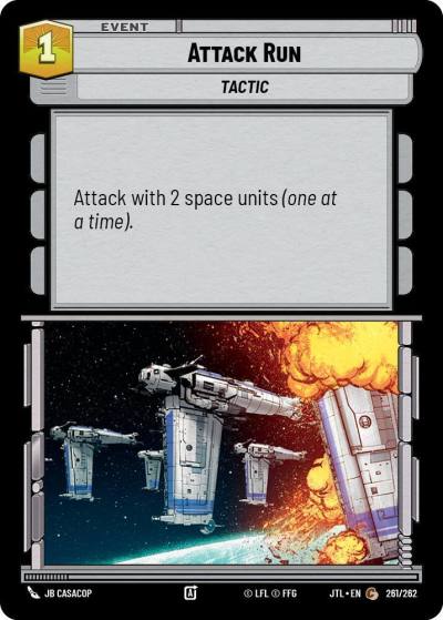 Attack Run 261/262 Jump to Lightspeed Star Wars card