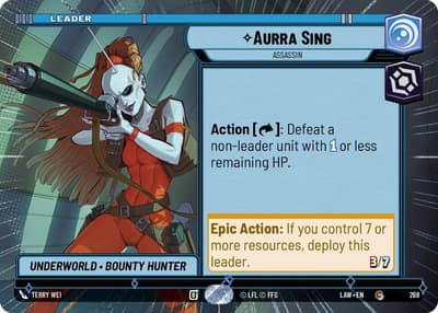 Aurra Sing - Assassin (Hyperspace) 268 A Lawless Time Star Wars card