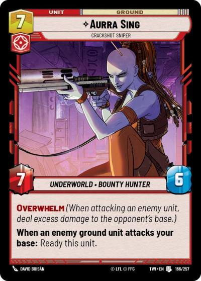 Aurra Sing - Crackshot Sniper 166/257 Twilight of the Republic Star Wars card