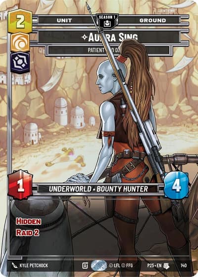 Aurra Sing - Patient and Deadly (140) 140 Sector and Regional Promos: Season 1 Star Wars card
