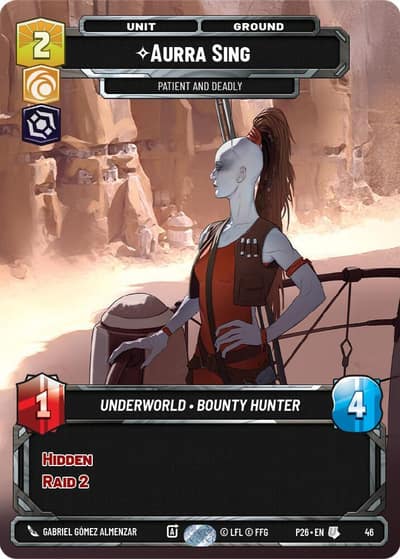 Aurra Sing - Patient and Deadly 46 Sector and Regional Promos: Season 1 Star Wars Unlimited card