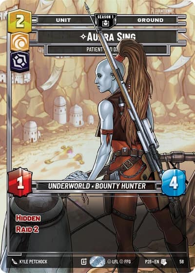 Aurra Sing - Patient and Deadly (58) 58 Sector and Regional Promos: Season 1 Star Wars card