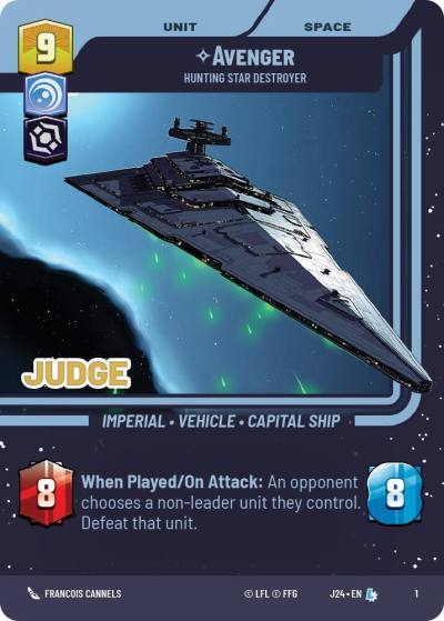 Avenger - Hunting Star Destroyer 1 Judge Promos Star Wars card