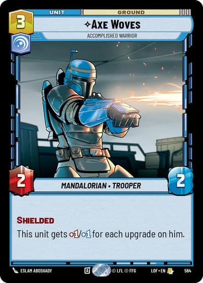 Axe Woves - Accomplished Warrior (Foil) 564 Legends of the Force Star Wars card