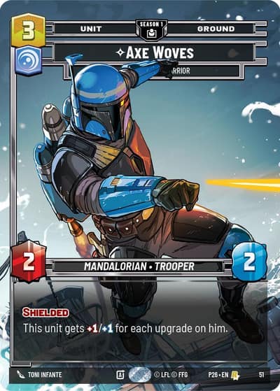 Axe Woves - Accomplished Warrior (51) 51 Sector and Regional Promos: Season 1 Star Wars card