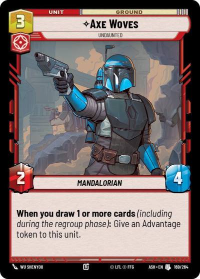 Axe Woves - Undaunted 169/264 Ashes of the Empire Star Wars card