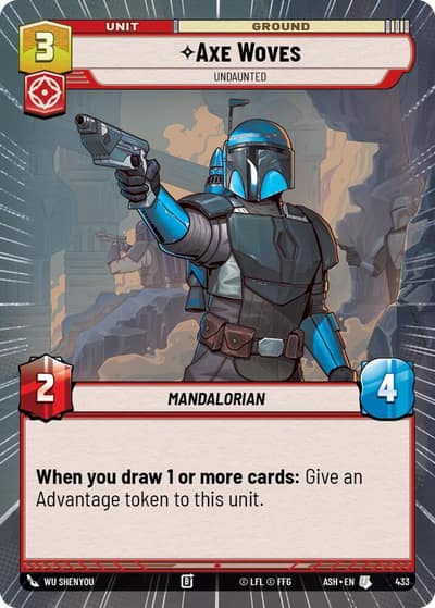 Axe Woves - Undaunted (Hyperspace) 433 Ashes of the Empire Star Wars card