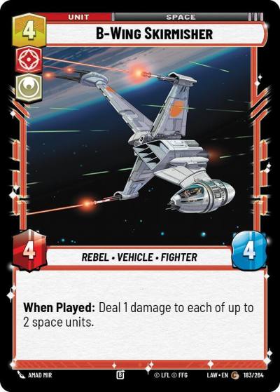 B-Wing Skirmisher 183/264 A Lawless Time Star Wars card