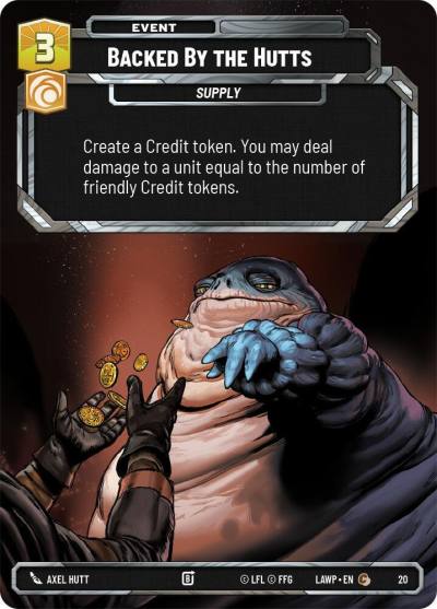 Backed by the Hutts 20 A Lawless Time: Weekly Play Promos Star Wars card