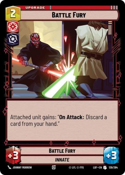 Battle Fury 139/264 Legends of the Force Star Wars card