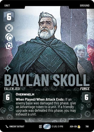 Baylan Skoll - Fallen Jedi (Prestige) 790 Ashes of the Empire Star Wars card
