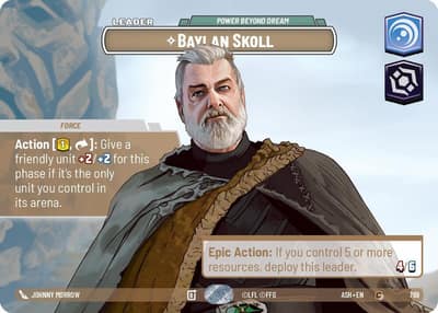 Baylan Skoll - Power Beyond Dream (Showcase) 769 Ashes of the Empire Star Wars card