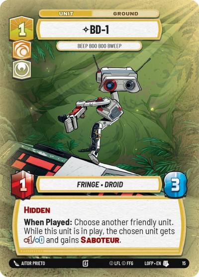 BD-1 - Beep Boo Boo Bweep 15 Organized Play Promos Star Wars card