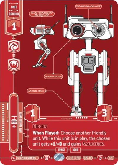 BD-1 - Beep Boo Boo Bweep 45753 2025 Convention Exclusive Star Wars card