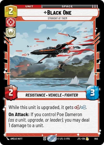 Black One - Straight At Them (Foil) 645 Jump to Lightspeed Star Wars card