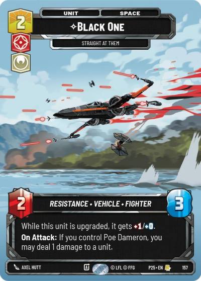 Black One - Straight At Them 157 Sector and Regional Promos: Season 1 Star Wars card