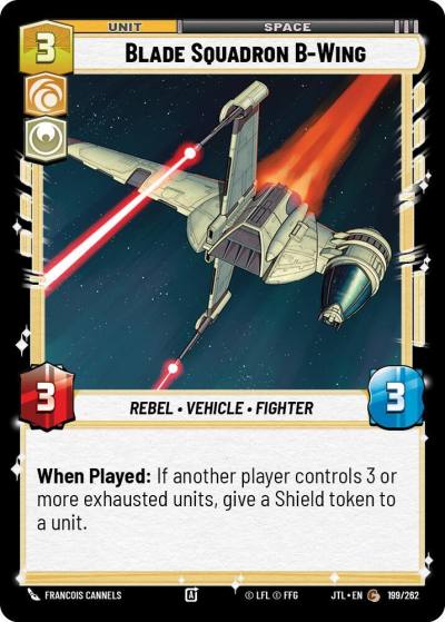 Blade Squadron B-Wing 199/262 Jump to Lightspeed Star Wars card