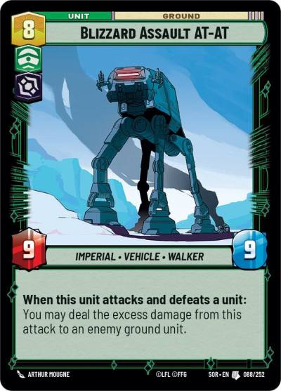 Blizzard Assault AT-AT 088/252 Spark of Rebellion Star Wars card
