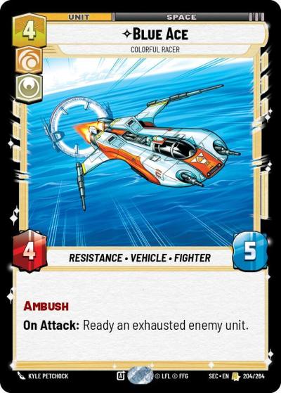 Blue Ace - Colorful Racer 204/264 Secrets of Power Star Wars card