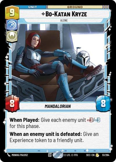 Bo-Katan Kryze - Alone 51/264 Secrets of Power Star Wars card