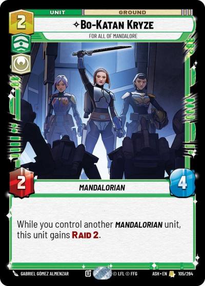 Bo-Katan Kryze - For All of Mandalore 105/264 Ashes of the Empire Star Wars card