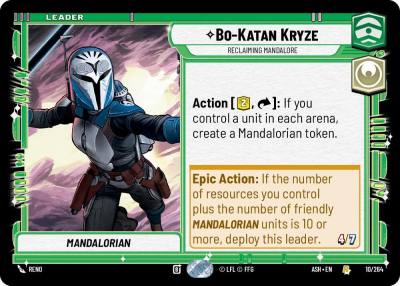 Bo-Katan Kryze - Reclaiming Mandalore 10/264 Ashes of the Empire Star Wars card