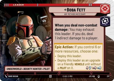 Boba Fett - Any Methods Necessary (Hyperspace) 271 Jump to Lightspeed Star Wars Unlimited card