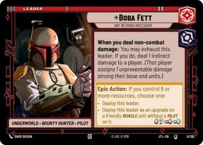 Boba Fett - Any Methods Necessary 009/262 Jump to Lightspeed Star Wars card