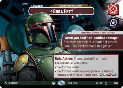 Boba Fett - Any Methods Necessary (Showcase) 1005 Jump to Lightspeed Star Wars card