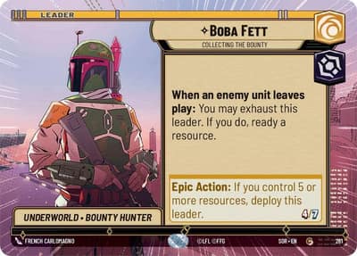 Boba Fett - Collecting the Bounty (Hyperspace) 281 Spark of Rebellion Star Wars card