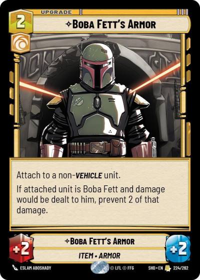Boba Fett's Armor 224/262 Shadows of the Galaxy Star Wars card