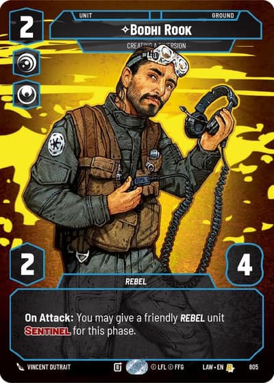 Bodhi Rook - Creating a Diversion (Prestige) 805 A Lawless Time Star Wars card