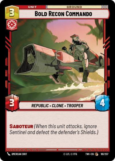 Bold Recon Commando 161/257 Twilight of the Republic Star Wars card