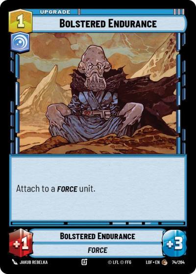 Bolstered Endurance 074/264 Legends of the Force Star Wars card