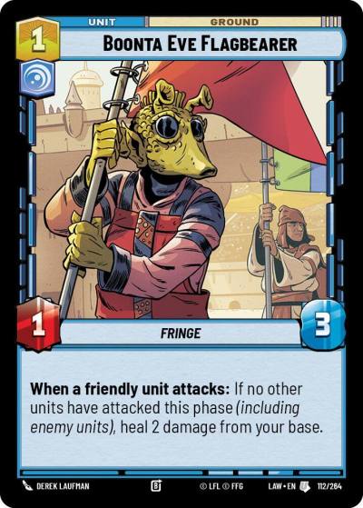 Boonta Eve Flagbearer 112/264 A Lawless Time Star Wars card