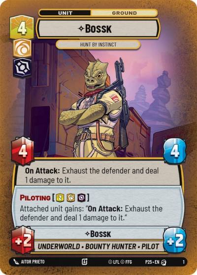 Bossk - Hunt By Instinct 1 Organized Play Promos Star Wars card
