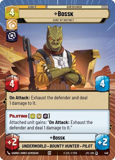 Bossk - Hunt By Instinct (Hyperspace) 449 Jump to Lightspeed Star Wars card