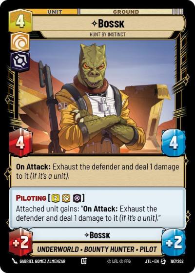 Bossk - Hunt By Instinct 187/262 Jump to Lightspeed Star Wars card