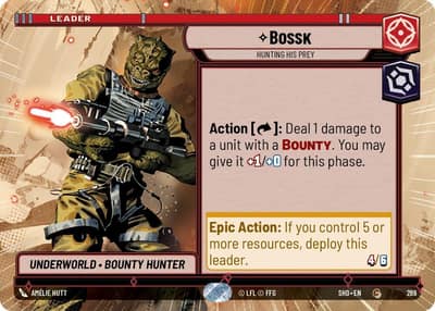 Bossk - Hunting His Prey (Hyperspace) 289 Shadows of the Galaxy Star Wars card