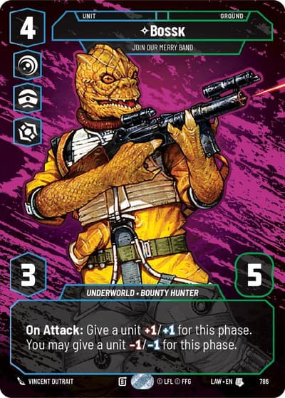 Bossk - Join Our Merry Band (Prestige) 786 A Lawless Time Star Wars card