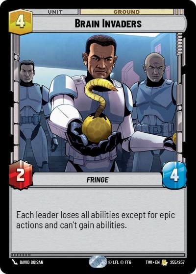 Brain Invaders 255/257 Twilight of the Republic Star Wars card