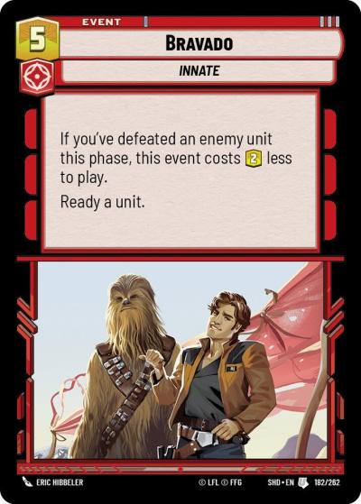 Bravado 182/262 Shadows of the Galaxy Star Wars card