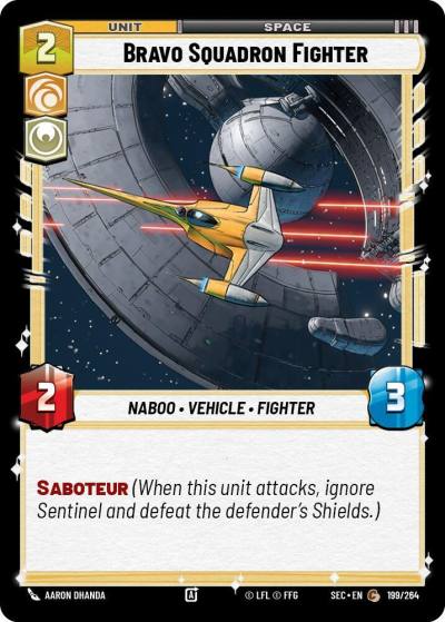 Bravo Squadron Fighter 199/264 Secrets of Power Star Wars card