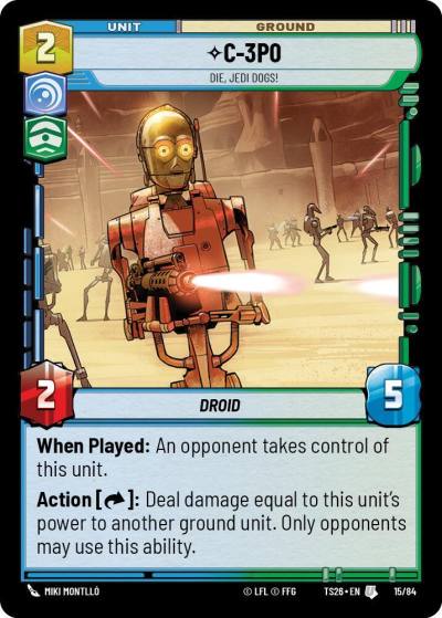 C-3P0 - Die, Jedi Dogs! 15/84 Twin Suns Star Wars card